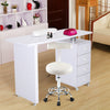 Beauty Salon Wooden Manicure Technician Table Nail Art Tool Station Desk Drawer
