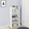 5 Tier Wooden Shoe Rack Storage Shelf Display Stand Organiser Unit Cabinet White