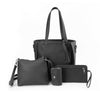 4pcs/set Women Handbag Messenger Leather Shoulder Bag Tote Purse Satchel Durable