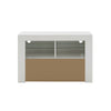 Modern TV Unit Stand Cabinet High Gloss Doors Sideboard Living Room LED Light