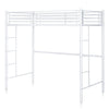 3.5FT Single Metal Loft Bed Frame High Sleeper Bunk Bed Study Desk Cabin Bed