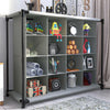 UK Bathroom Storage Cabinet 16 Grids Cupboard Free Standing Unit Rack Shelf