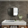 Gold Round Wall Mirror Bathroom Frame Mirror Iron Wall Mounted Mirror 50CM