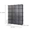 Modern 20-Cube DIY Wardrobe Cupboard Closet Cabinet Organizer Storage Furniture