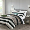 Patterned Duvet Cover + Pillowcase Printed Quilt Bedding Set Single Double King