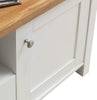 Astbury TV Unit Stand Media Cabinet 2 Doors + Drawer White & Oak