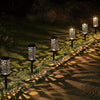 Solar Powered Garden Post Lights Waterproof LED Outdoor Yard Path Lighting UK