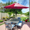 Large Garden Patio Parasol 300cm Tilting Umbrella Sun Shade with Crank Handle