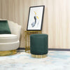 Velvet Pouffe Footstool Ottoman Dressing Table Seat Living Room Stool Furniture