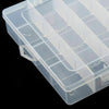 28 Compartment Hard Plastic Storage Box Jewellery Earring Beads Case Container