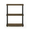 Furinno Turn-N-Tube 3-Tier Compact Multipurpose Shelf Display Rack Bookshelf