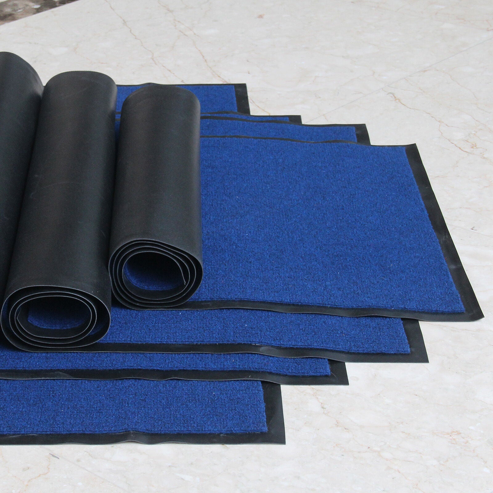 Multiple size Non Slip Rubber Door Mats Indoor Outdoor Washable Heavy Duty Rug