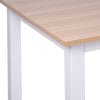 Computer Desk PC Table Writing Workstation w/ White Metal Frame MDF White
