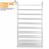 Ultra Large Shoe Rack Storage Capacity 50 Pairs Shoes Organiser Stand Shelf Grey