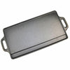 Non Stick Reversible Cast Iron Griddle Plate Grill Fry Pan BBQ Hob 50x23cm