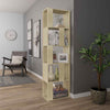 Book Cabinet Room Divider Bookcase Storage Display Corner Rack Wooden Furniture