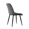 Set of 2 Velvet Dining Chairs Soft Padded Seat Metal Legs Modern Office Kitchen