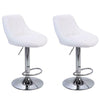 2pcs Bar Stools Breakfast Swivel Gas Lift Kitchen Stools Leather Chairs Comfort