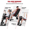 7 Incline Workout Dumbbell Weight Bench Folding Fitness Bench with Priest Stool