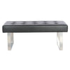 Faux Leather Multi-function Dining Bench Long Seat Chair Black Lounge Stool Home