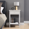 Bedside Table Side Table Wooden Sofa End Table Nightstand Bedroom Drawer Shelf