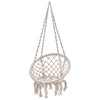 Hanging Hammock Swing Chair Handmade Rope Macrame Hammock Seat Outdoor Indoor