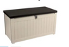 OUTDOOR GARDEN STORAGE 150L PLASTIC BOX CHEST TOOLS CUSHIONS TOYS LOCKABLE