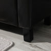 Ottoman Storage Chest Faux Leather Stool Bench Seat Box Home Furniture - Brown
