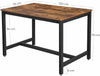 Industrial Dining Table Set 3 Rustic Metal Furniture Vintage Kitchen Bench/Chair