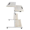 Height Adjustable Computer Desk Standing Laptop Table Movable Home Study Desk