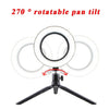 10" LED Ring Light with Stand For Youtube Tiktok Makeup Video Live Phone Selfie