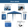 3X3m Pop-up Gazebo Marquee Canopy Outdoor Garden Party Wedding Tent Blue