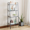 4 Tier Metal Ladder Wall Shelf Home Storage/Display Unit Bookcase Stand Bathroom