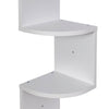 Floating Corner Shelf Wall Mounted Bookshelf Storage Display Unit 5 Tier UK