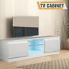 Modern White TV Unit Cabinet Stand W/ 2 Modern Doors High Gloss TV Sideboard