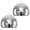 Pair Of Domed Shades Metal Retro Ceiling Light Shades Modern Design Pendant LED