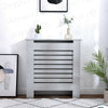 UK High Gloss Radiator Covers Wood Grill Cabinet With Slats Black/Grey/White