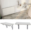 Folding Wood Wall Mounted Drop-leaf Table Computer Desk Storage Shelf Stand Home