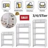 3/4/5 xTiers Corner Shelf Unit Storage Bookcase Display Stand Shoe Rack Bathroom