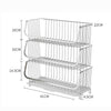 Modern Metal Stacking Wire Kitchen Vegetable Fruit Basket Storage Rack Organizer