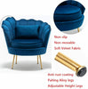 Single Lounge Chairs Arm Chair Velvet Tub Armchairs Metal Leg Armrests Sofa