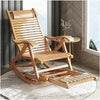 Extra Large Rocking Chair Sun Lounger Recliner Indoor & Outdoor w/Padded Cushion