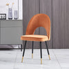 2 4 6 Dining Chairs Velvet Padded Seat Metal Legs Kitchen Dining Room