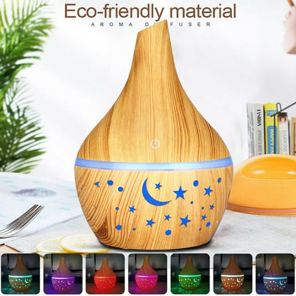 Electric Air Diffuser Aroma Oil Humidifier 7 Color LED Light Up Home Defuser New