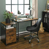 Industrial Vintage Rustic Metal Computer Laptop Table Home Office Writing Desk