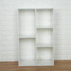 Small Storage Cube 5 Shelf Bookcase Display Unit Rack Organiser White Furniture