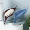 Creative Leaf-shaped Soap Dish Soap Box with Suction Base Soap Holder Drainage