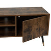 TV Cabinet TV Stand Industrial Vintage Style Metal Feet w/ Storage Cube MDF