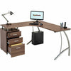 Large Corner Computer Desk A4 Filing Drawer for Home Office Piranha Regal PC 28
