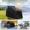 Heavy-Duty Outdoor Motorcycle Shelter Portable Garage Motorbike Storage Shed